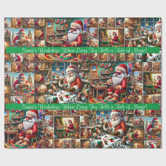 Weihnachtswerkstatt: Wo jedes Spielzeug eine Gesch Geschenkpapier (Flach)