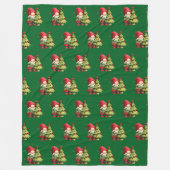 Weihnachtswichtel Fleecedecke (Vorderseite)