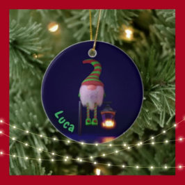 Weihnachtswichtel Keramik Ornament