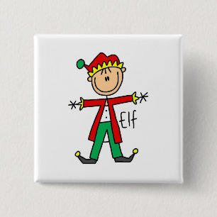 Weihnachtswichtel-T-Shirts und Geschenke Button