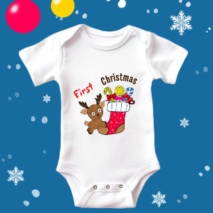 Weihnachtswild Baby Strampler