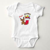 Weihnachtswild Baby Strampler (Vorderseite)