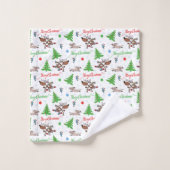 Weihnachtswild Badhandtuch Set (Waschlappen)