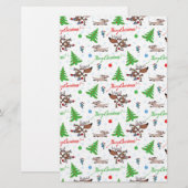 Weihnachtswild Briefpapier (Vorne/Hinten)