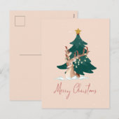 Weihnachtswild Feiertagspostkarte (Vorne/Hinten)