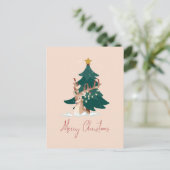 Weihnachtswild Feiertagspostkarte (Stehend Vorderseite)