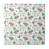 Weihnachtswild Fliese (Vorderseite)