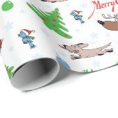 Weihnachtswild Geschenkpapier (Rolleneckpunkt)