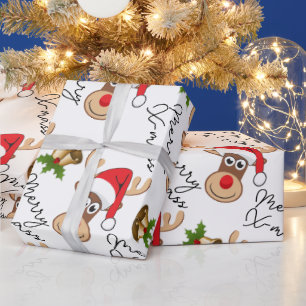 Weihnachtswild Geschenkpapier