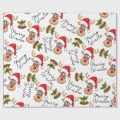 Weihnachtswild Geschenkpapier (Flach)