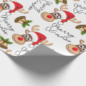 Weihnachtswild Geschenkpapier (Ecke)