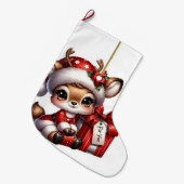 Weihnachtswild Großer Weihnachtsstrumpf (Vorderansicht (hängend))