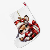 Weihnachtswild Großer Weihnachtsstrumpf (Rückseite (Hängend))