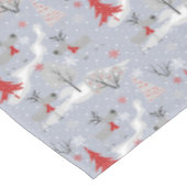 Weihnachtswild im Wald. Weihnachten, Hirsch Tischdecke (Schrägansicht)