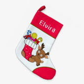 Weihnachtswild Kleiner Weihnachtsstrumpf (Vorderansicht (hängend))