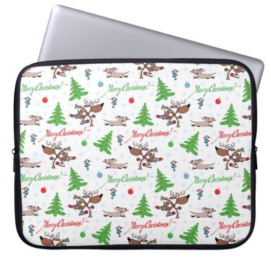 Weihnachtswild Laptopschutzhülle (Vorderseite)