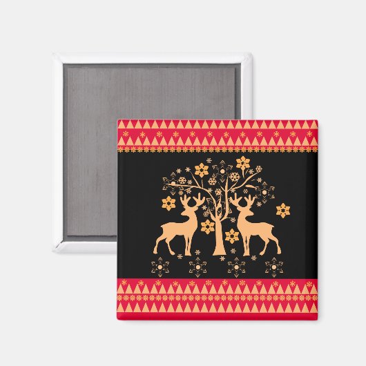 Weihnachtswild Magnet (Vorderseite/Rückseite)