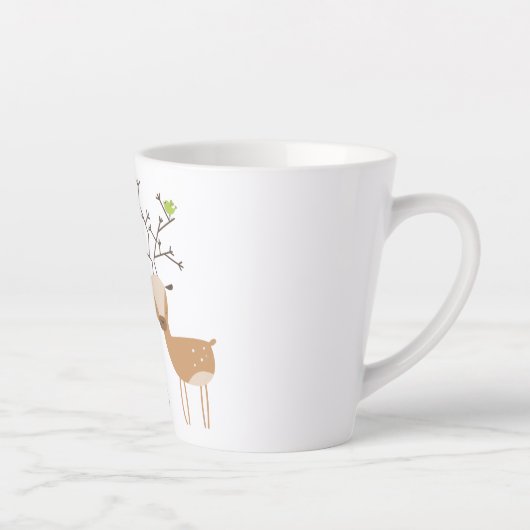 Weihnachtswild mit Vögeln Milchtasse (Rechts)