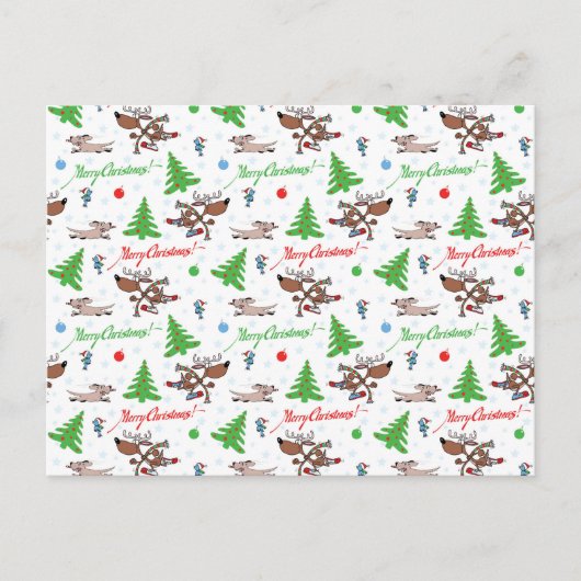 Weihnachtswild Postkarte (Vorderseite)