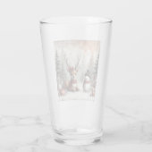 Weihnachtswild/Schneemann im klassischen Wald Glas (Rückseite)