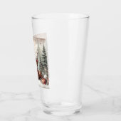 Weihnachtswild/Schneemann im klassischen Wald Glas (Links)