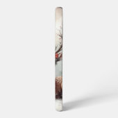 Weihnachtswild/Schneemann im klassischen Wald Samsung Galaxy Hülle (Linke Seite)