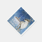 Weihnachtswild Serviette (Ecke)