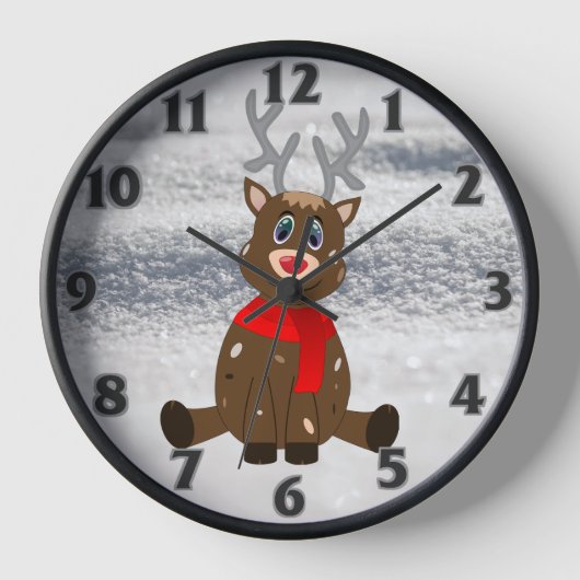 Weihnachtswild Uhr (Vorderseite)