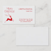 Weihnachtswild Visitenkarte (Vorne/Hinten)