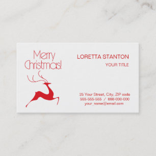 Weihnachtswild Visitenkarte