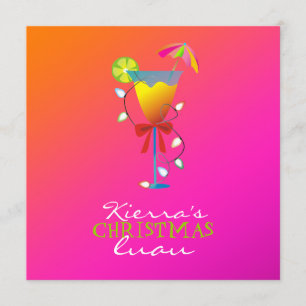 Weihnachtswilder Sonnenuntergang Luau des Einladung