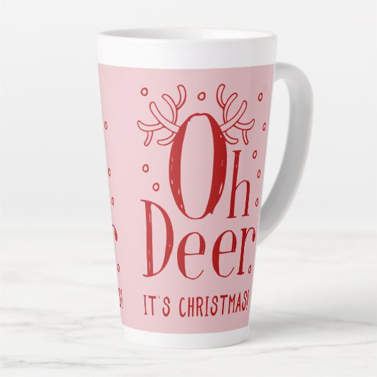 Weihnachtswildillustrierung latte Tasse (Rechte Ecke)