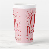 Weihnachtswildillustrierung latte Tasse (Vorderseite)