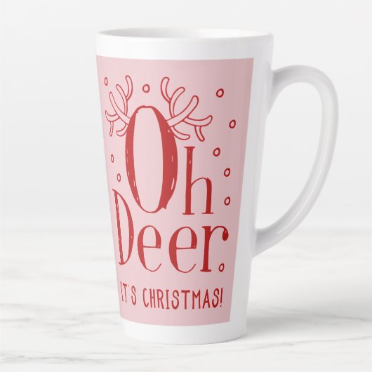 Weihnachtswildillustrierung latte Tasse (Rechts)