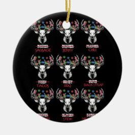 Weihnachtswildjagd Jagd Weihnachtsmänner Frauen Jä Keramik Ornament