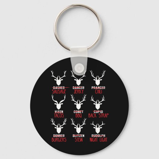 Weihnachtswildjäger aller Rentiere des Weihnachtsm Schlüsselanhänger (Vorderseite)