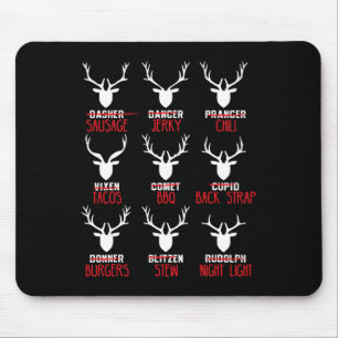 Weihnachtswildjäger jagen in aller Runde des Weihn Mousepad