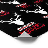 Weihnachtswildjäger jagen in aller Runde des Weihn Poster (Ecke)