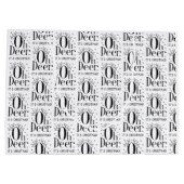 Weihnachtswildkleid lustige Illustration große Ges Geschenktüte (Rückseite)