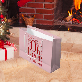 Weihnachtswildkleid lustige Illustration große Ges Geschenktüte