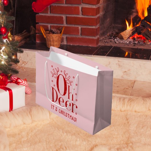 Weihnachtswildkleid lustige Illustration große Ges Geschenktüte