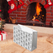 Weihnachtswildkleid lustige Illustration große Ges Große Geschenktüte