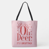 Weihnachtswildkleid mit großer Totentasche Tasche (Rückseite)