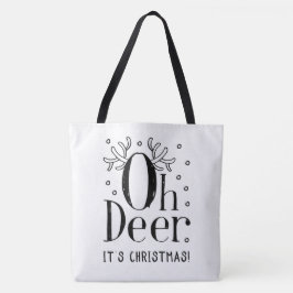 Weihnachtswildkleid mit großer Totentasche Tasche