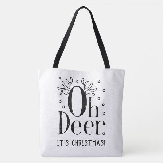 Weihnachtswildkleid mit großer Totentasche Tasche (Rückseite)
