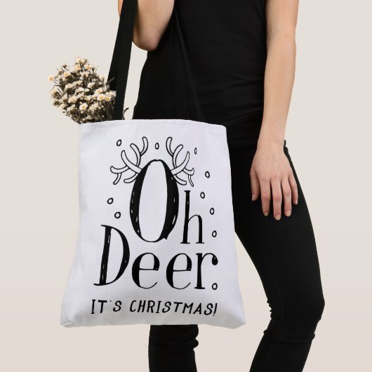 Weihnachtswildkleid mit großer Totentasche Tasche (Von Nahem)