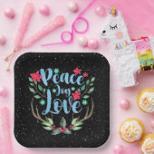 Weihnachtswildliebhaber mit Holly Pappteller (Party)