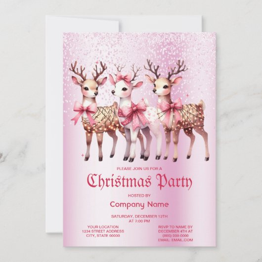 WeihnachtswildParty Einladung (Vorderseite)