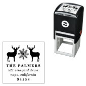 WeihnachtswildRücksendeadresse Permastempel (Beispiel)