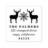 WeihnachtswildRücksendeadresse Permastempel (Design)